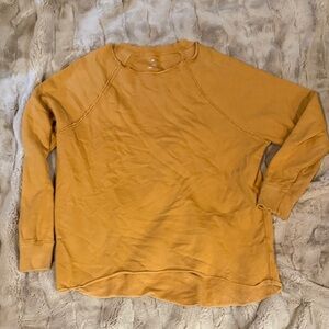Aerie Muatard Golden Crew Neck Sweatshirt